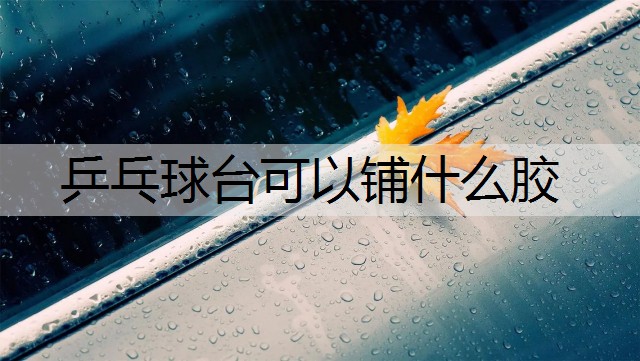 乒乓球台可以铺什么胶