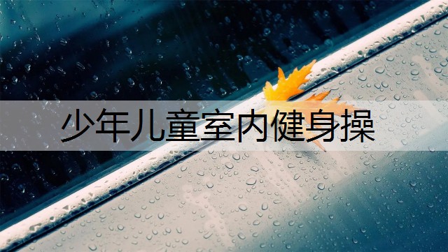 少年儿童室内健身操