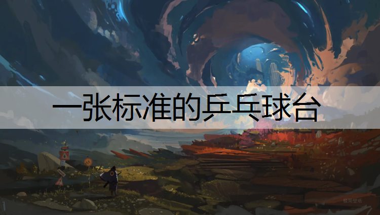 一张标准的乒乓球台